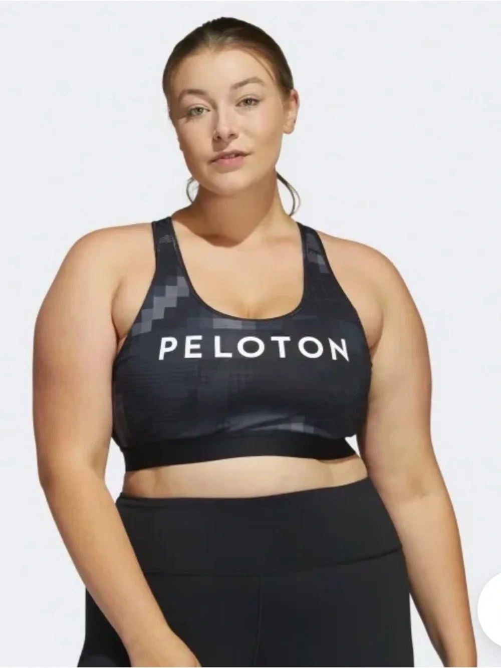 NWT Adidas x Peloton Sports Bra black and gray women’s size 1X